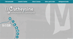 Desktop Screenshot of ccmatheysine.fr